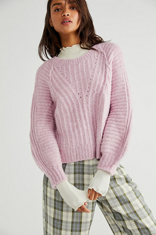 Free People Carter Pullover In Moonlit Orchid