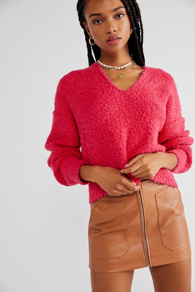 Free people clearance v neck sweater