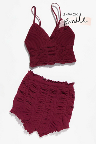 Chloe Seamless Bralette + Ruched Ruffle Shorties 2-Style Bundle product page