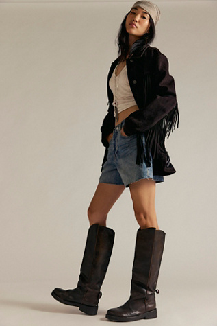 We The Free Bryce Equestrian Boots at Free People in Brown, Size: EU 38