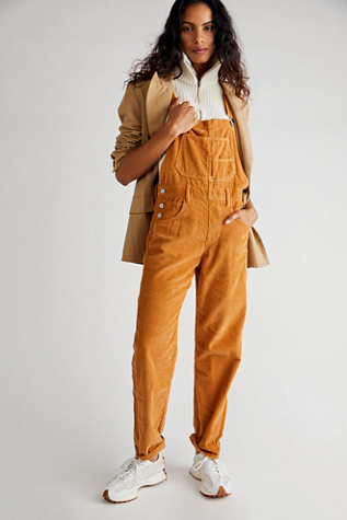 Free people slim hot sale ankle cord overalls