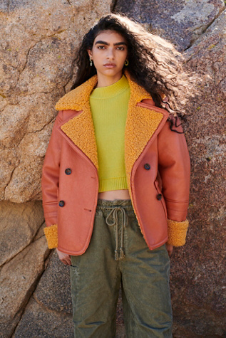 We The Free Kaja Vegan Bonded Peacoat | Free People UK