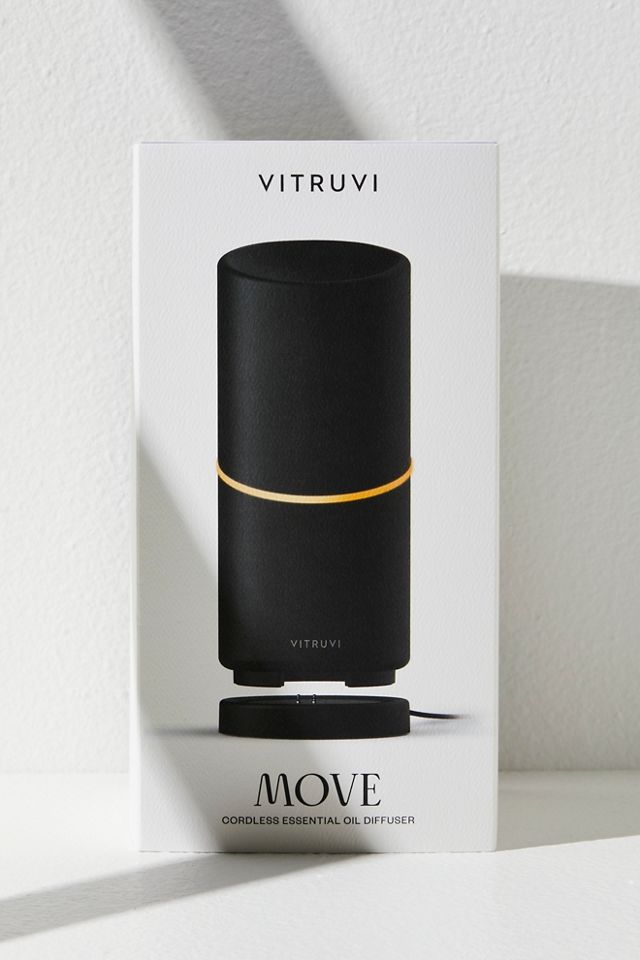 Vitruvi Move Diffuseur d'huiles essentielles sans fil - Noir