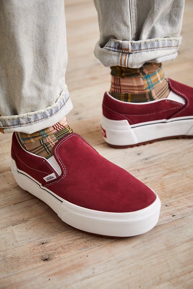 Slip-on Suede Stacked Sneakers #1