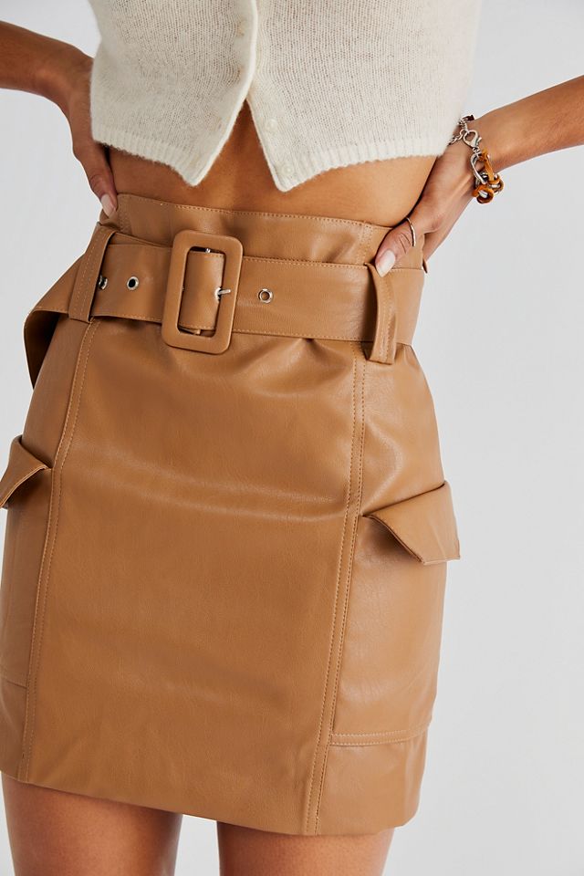 Sandra Faux Leather Skirt #2