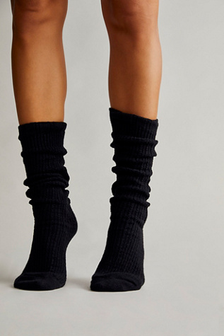 Staple Slouch Socks at Free People in Black