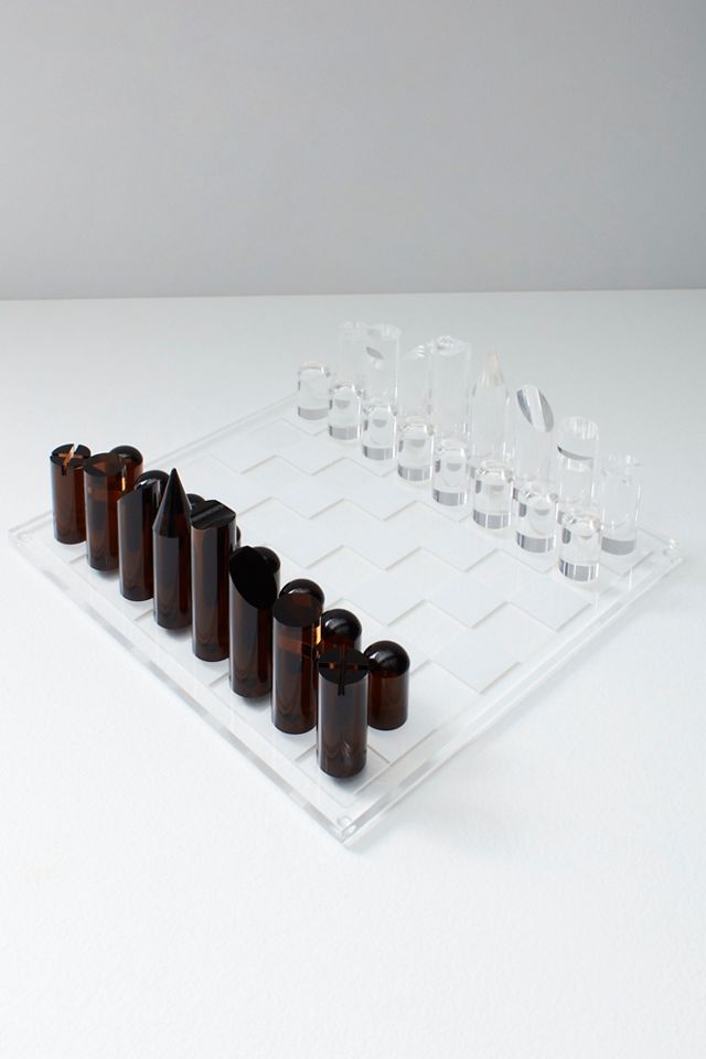 Lucite Chess Set