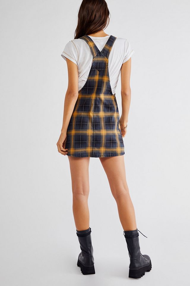 Dickies Brown Duck Plaid Overalls #1