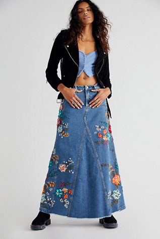 denim maxi