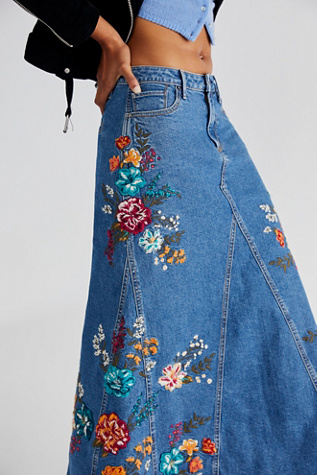 denim maxi