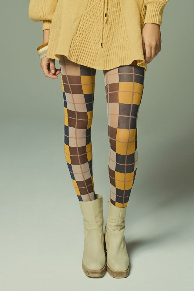 Cher Plaid Tights