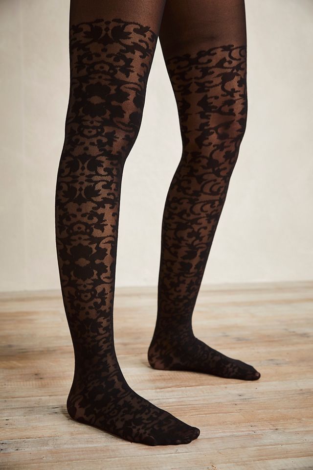 Jo Over-The-Knee Lace Tights #1