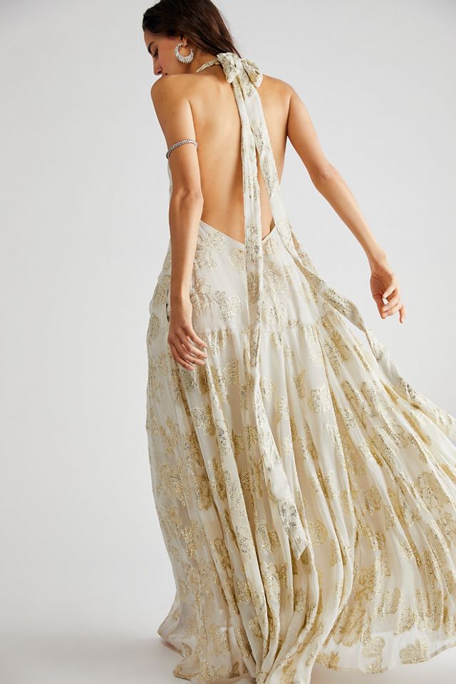 Free people gold dress sale