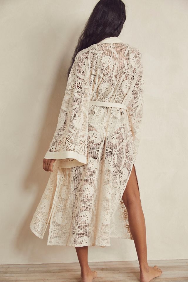 Reflection Flamingo Kimono #1