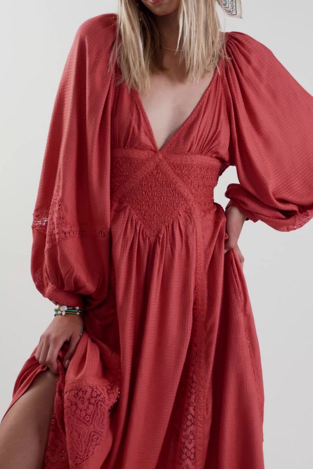 free people southwest lace maxi dress