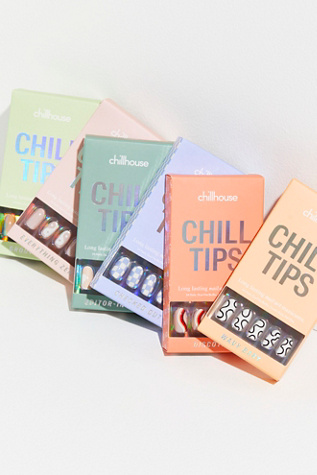 Chill Tips Reusable Press-On Manicure Kit by Chillhouse at Free People in Black