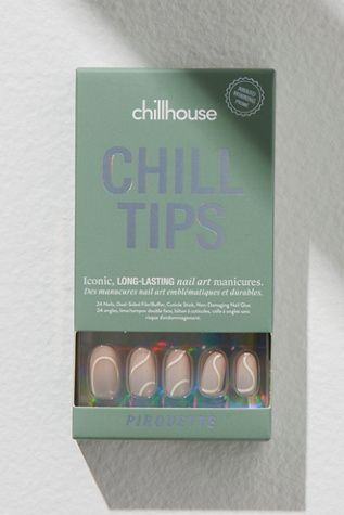 Chill Tips Reusable Press-On Manicure Kit by Chillhouse at Free People in White