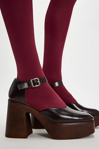 Gwen Platform Mary Janes by Free People in Brown, Size: EU 37
