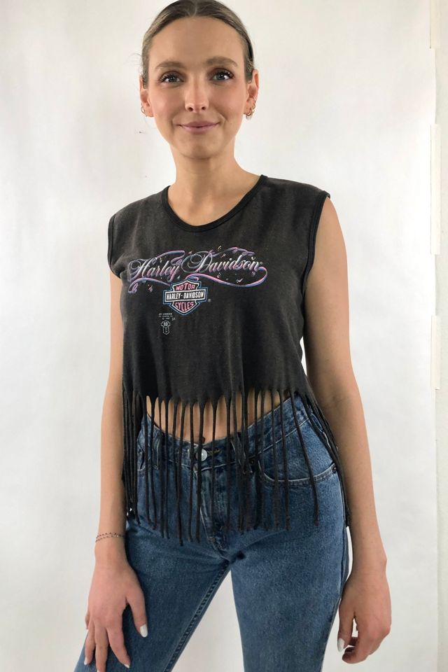 00s Harley-Davidson ピンナップガール Tシャツ 鬼フェード Harley Davidson - 【00s鬼フェード】ハーレーダビッドソン スミ