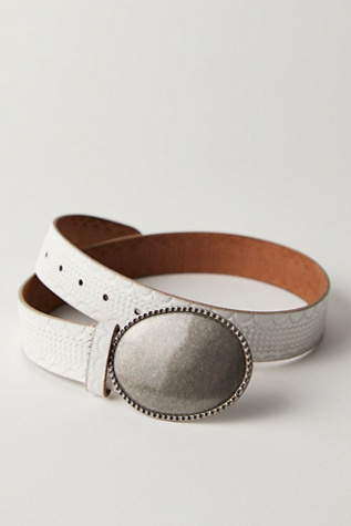 Duke Concho Belt by FP Collection at Free People in Marshmallow, Size: XS/S