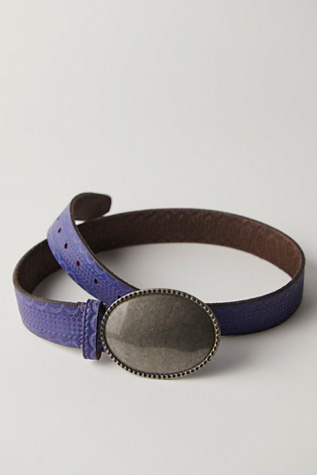 Duke Concho Belt by FP Collection at Free People in Blackberry, Size: XS/S