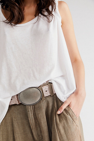 Duke Concho Belt by FP Collection at Free People in Rose Raisin, Size: XS/S