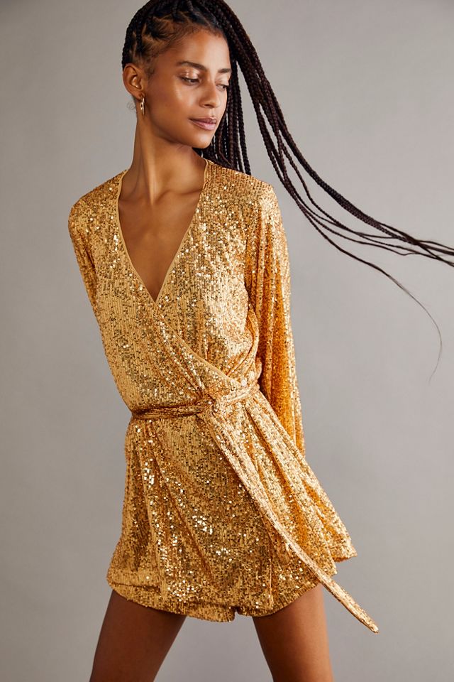 Christa Sequin Romper