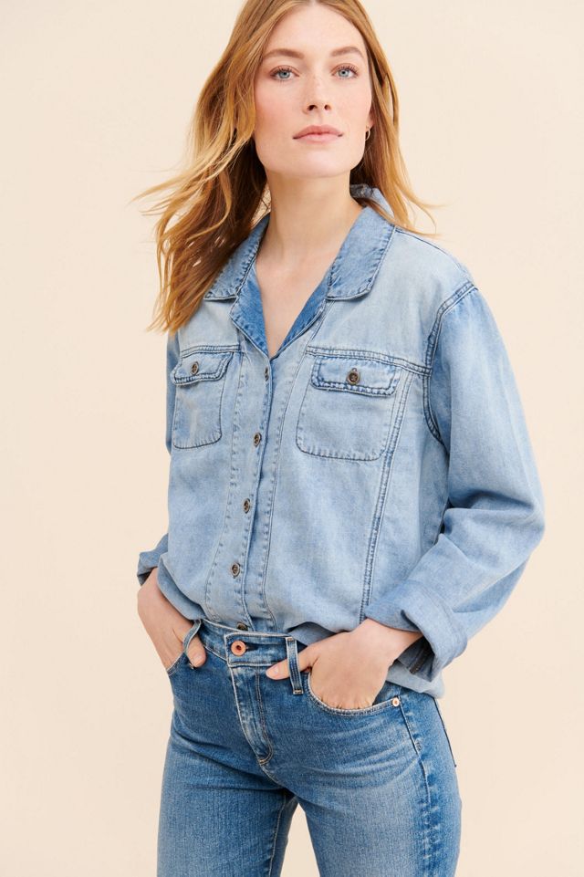 One Teaspoon Boxed Out Denim Buttondown | Free People