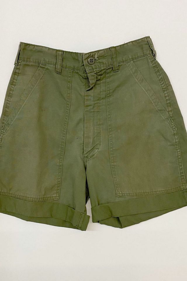 Vintage Military Fatigue Cut Off Shorts Selected by Wilder Los Angeles ...