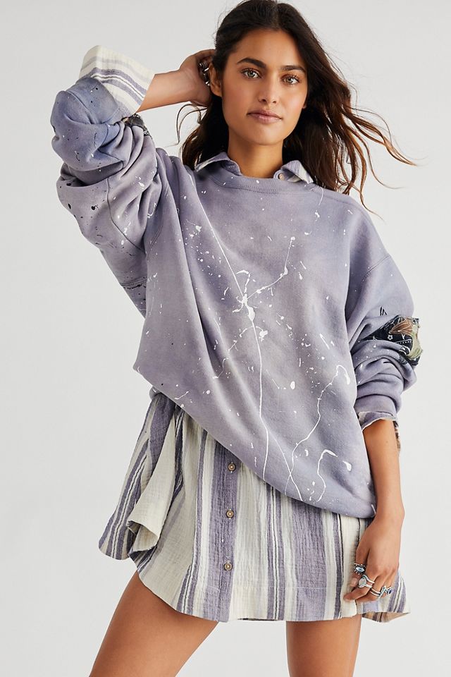 Free people 2025 star sweatshirt