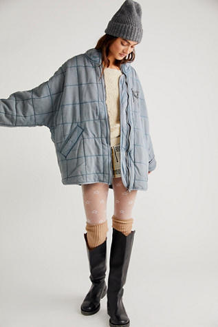 Dolman Quilted Knit Jacket