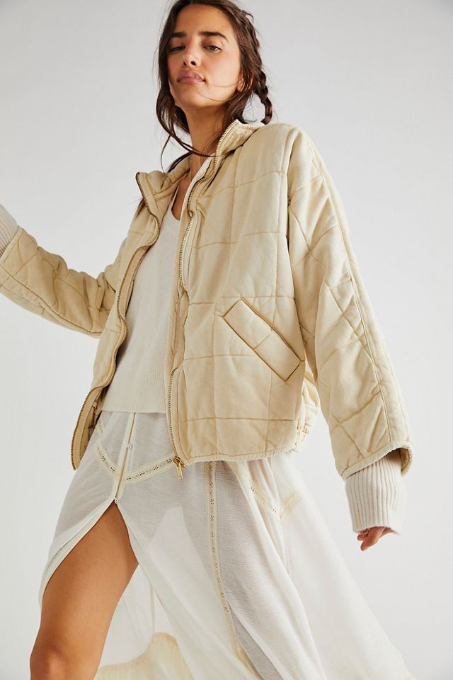 Free people quilted on sale jacket