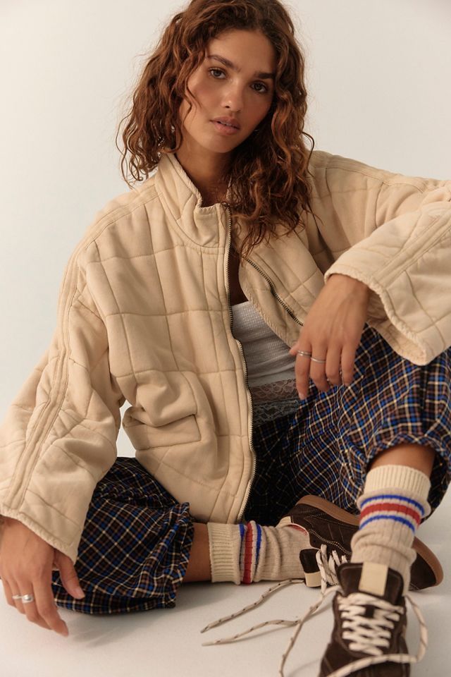 Veste en tricot matelassé Dolman #1