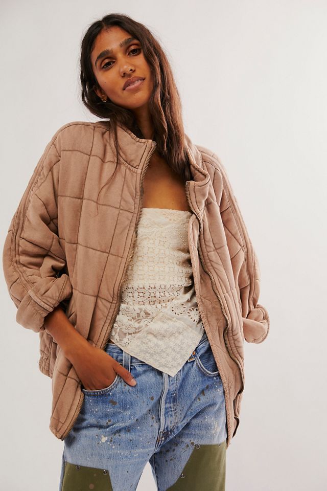 Free People Dolman Quilted Knit Jacket – Inside Edge Boutique and