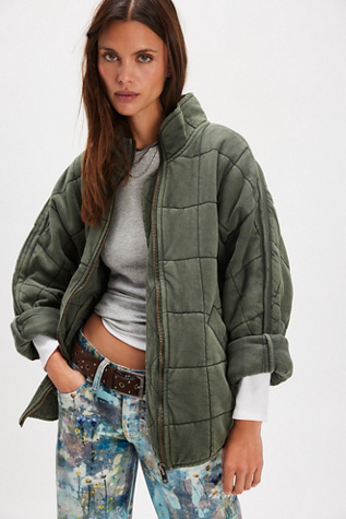 Dolman Quilted Knit Jacket