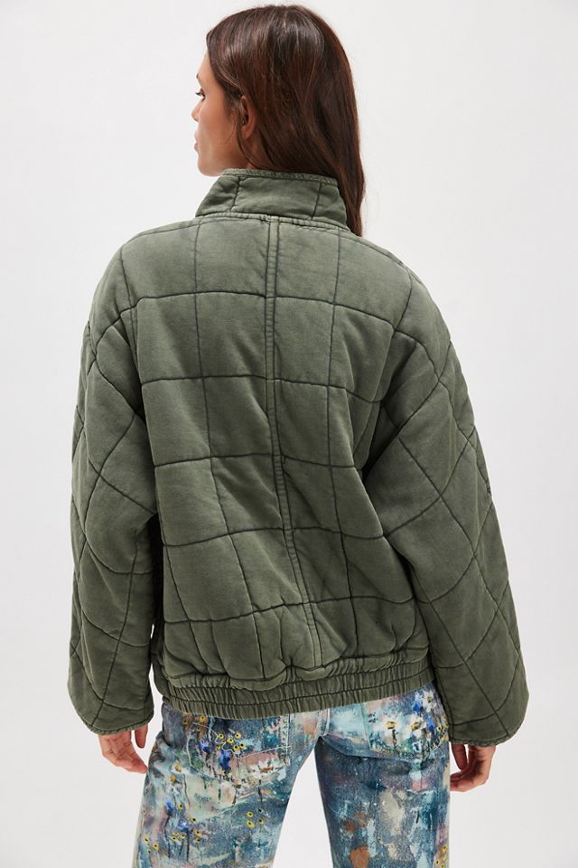 Dolman Quilted Knit Jacket #1