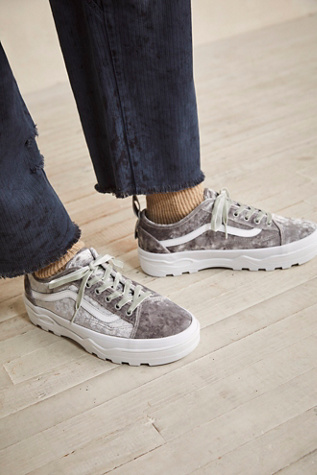 Vans old skool grey velvet clearance sneaker