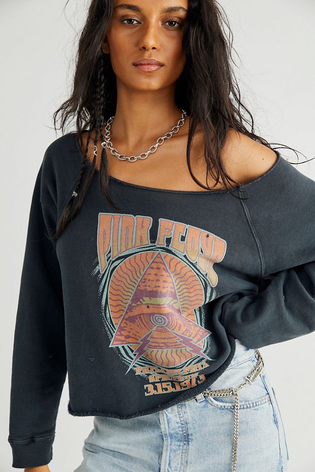 Pink Floyd Off The Shoulder Crewneck