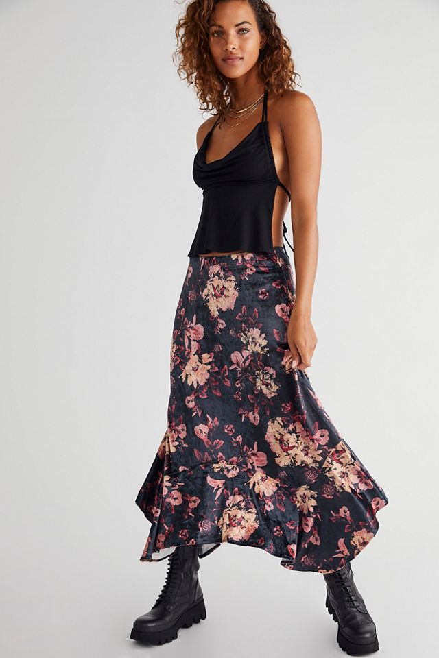 Easy Breezy Velvet Skirt | Free People
