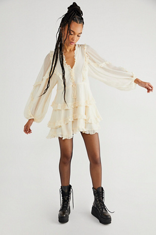 Iris Balloon Sleeve Mini Dress | Free People