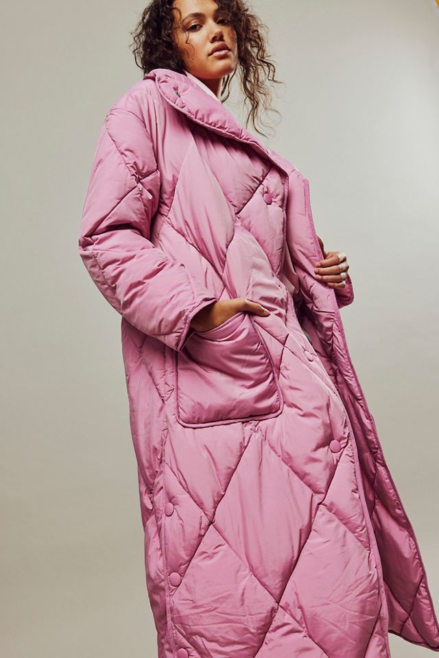 Free people pink clearance coat