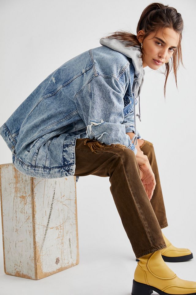 We The Free Flawless Hooded Denim Jacket #2