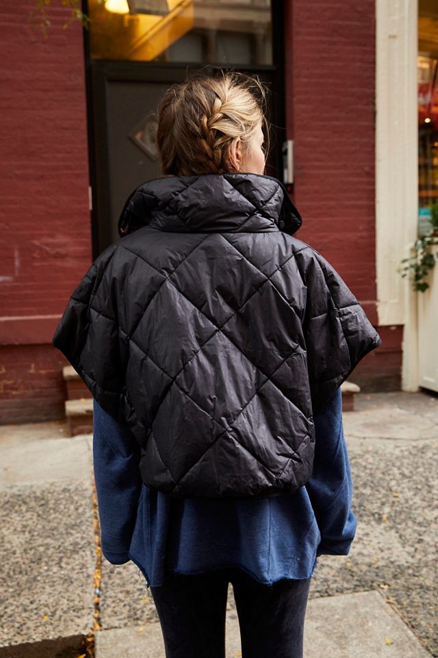 Chill Out Packable Puffer Poncho Scarf #3