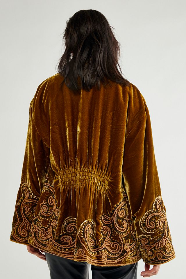 Free people sales velvet coat