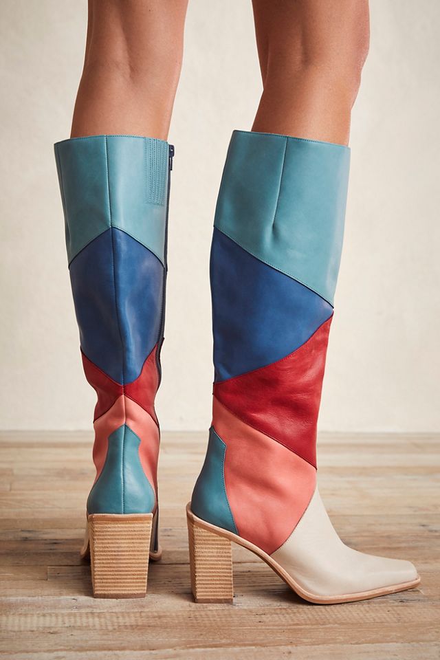 Patchwork 2025 boots womens