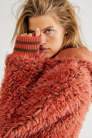 Free people fuzzy jacket hotsell