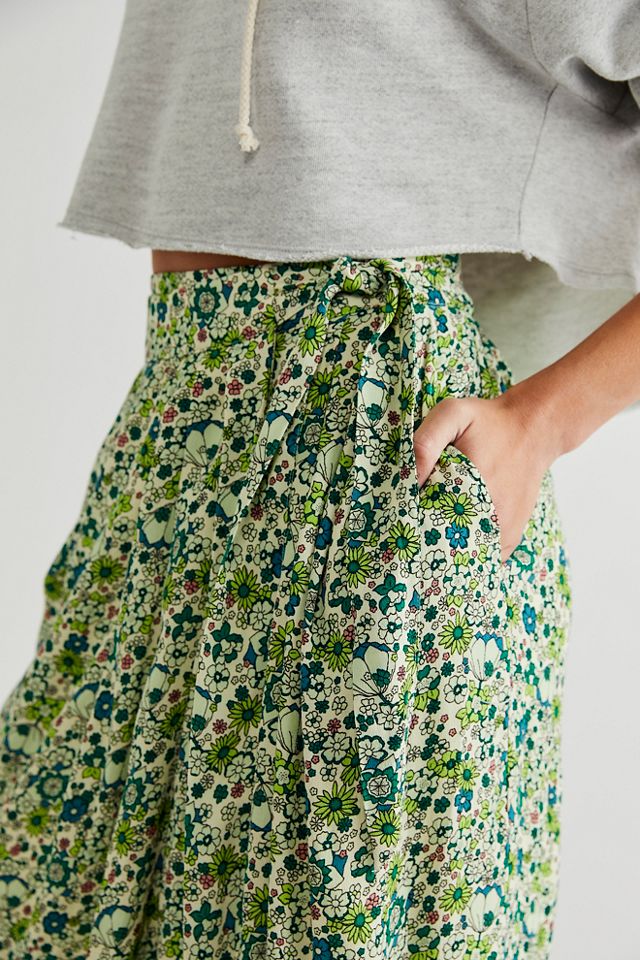 Free People Scotch & Soda Floral Maxi Wrap Skirt. 4
