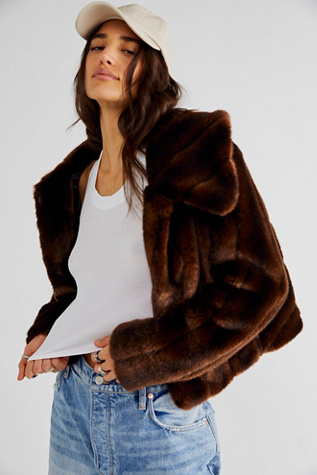 Free people hotsell faux fur vest