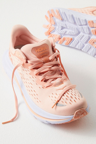 Hoka Kawana Sneakers In Peach Parfait / Shell Coral