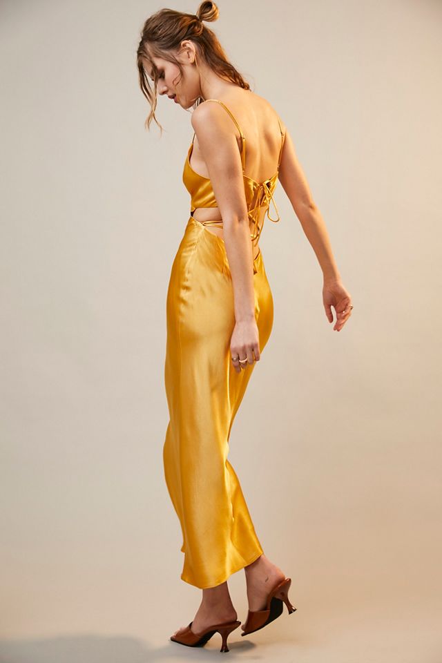 Robe midi dos nu Alma de Shona Joy #1